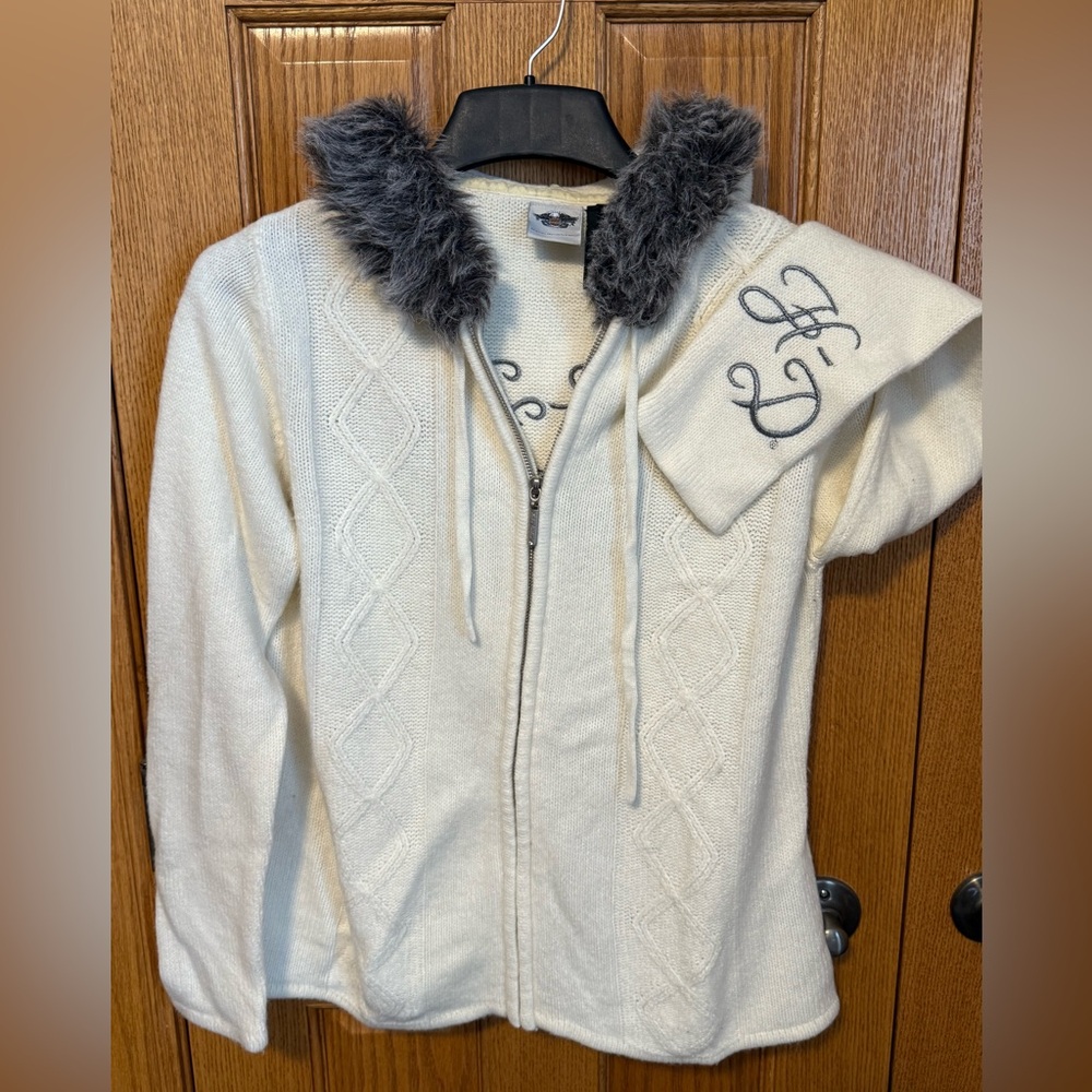 Harley-Davidson Cream Knit Sweater